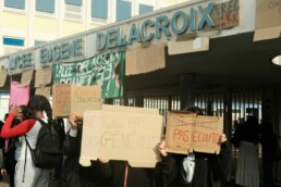Devant le lycée Delacroix à Drancy, vendredi 2 octobre 2026. ©AnFloreH
