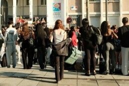 Devant le lycée Maurice-Ravel porte de Vincennes à Paris, 29 septembre 2026. ©AnFloreH